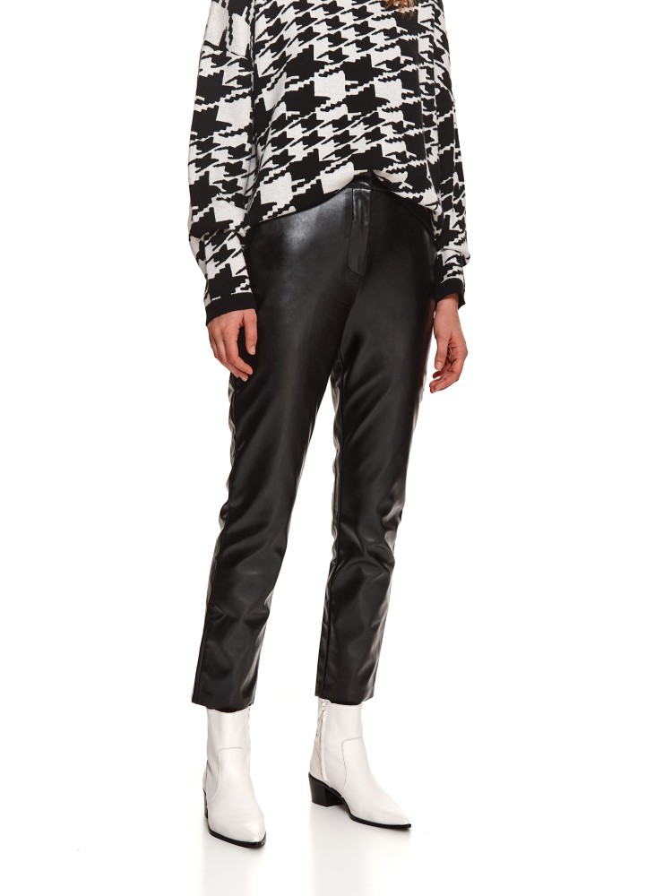 Spodnie damskie z ekologicznej skóry