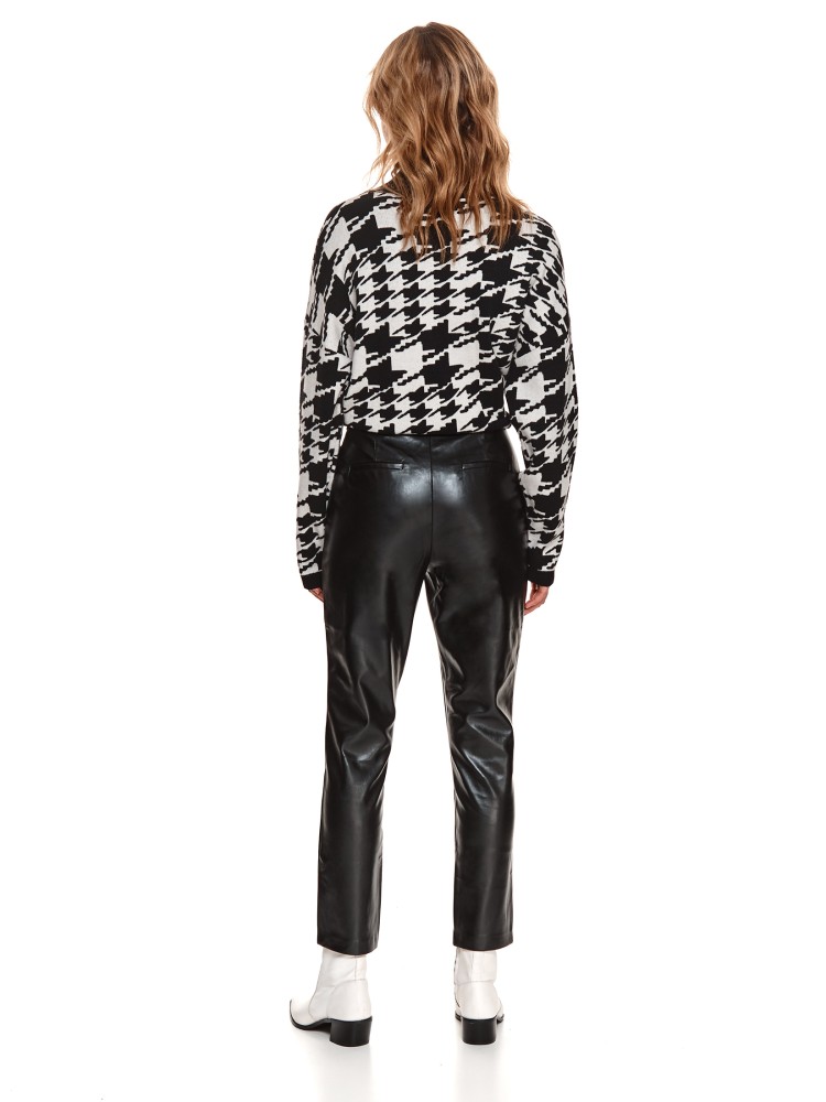 Spodnie damskie z ekologicznej skóry