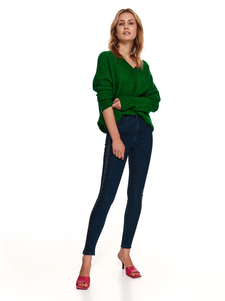 Spodnie jeansowe z aplikacją Spodnie jeansowe z aplikacją