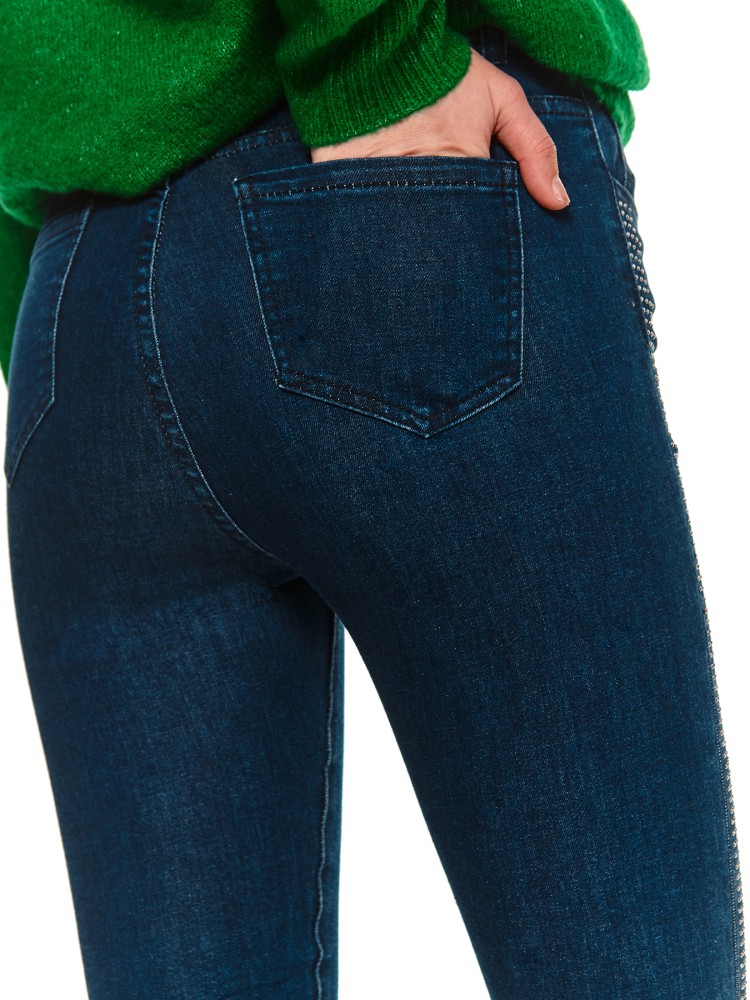 Spodnie jeansowe z aplikacją Spodnie jeansowe z aplikacją