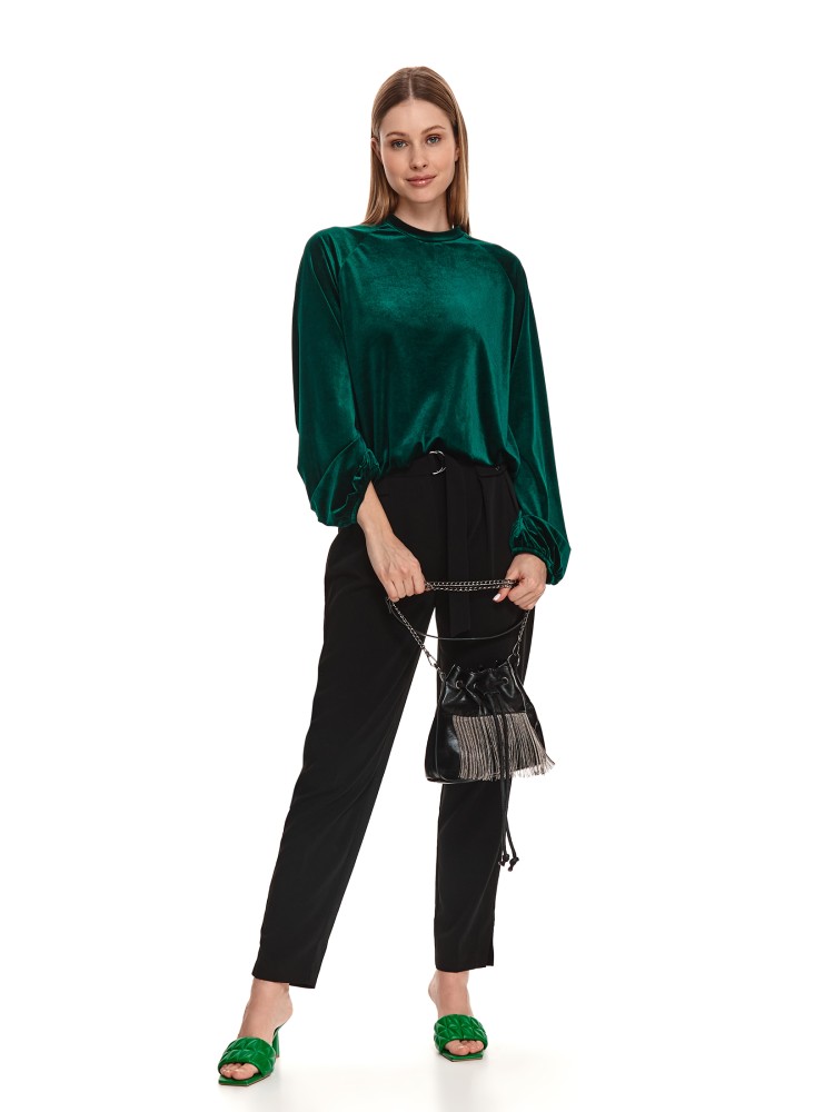 Eleganckie spodnie z lejącej tkaniny