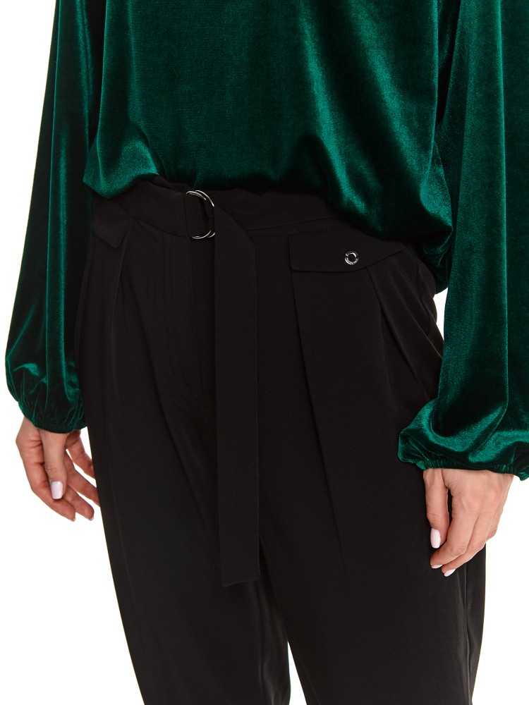 Eleganckie spodnie z lejącej tkaniny