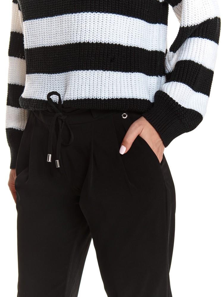 Eleganckie spodnie z lejącej tkaniny