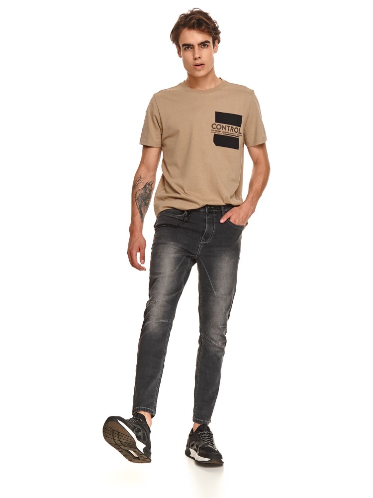 Spodnie denim o kroju baggy