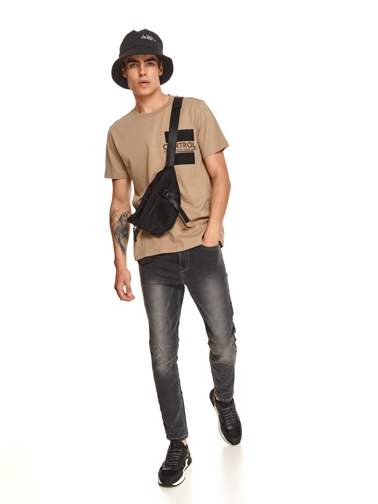 Spodnie denim o kroju baggy