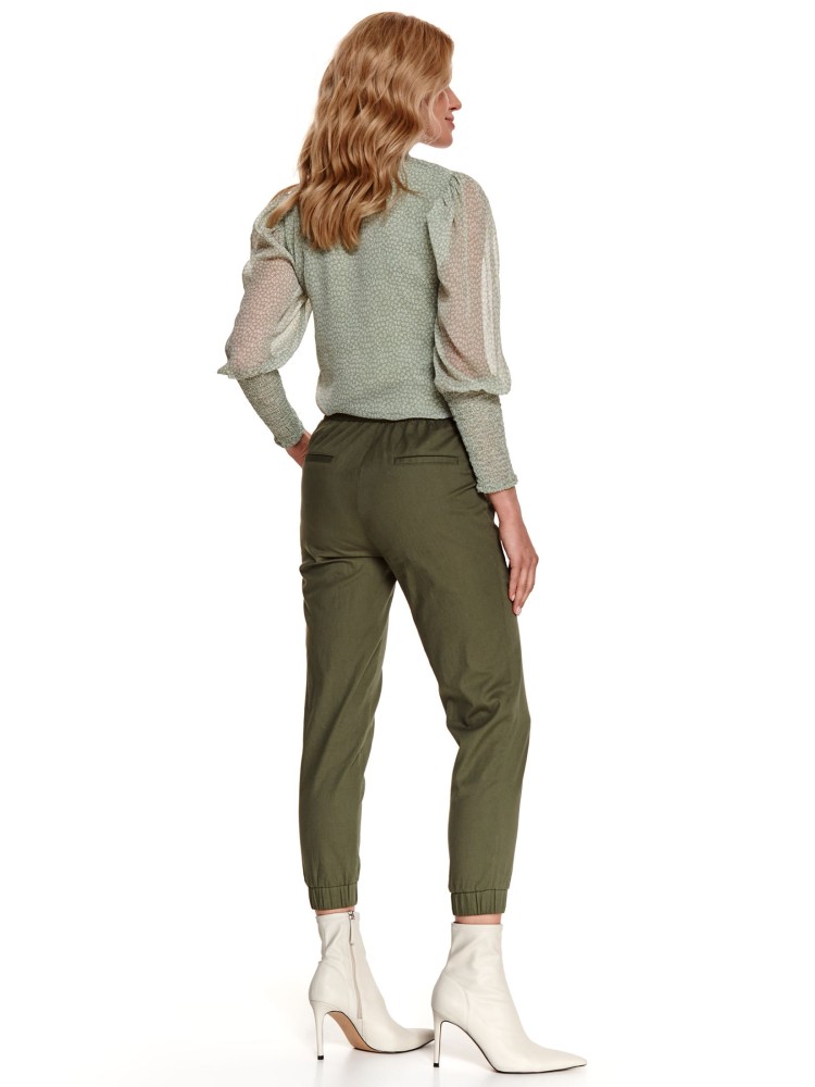 Spodnie damskie joggery z wiązaniem