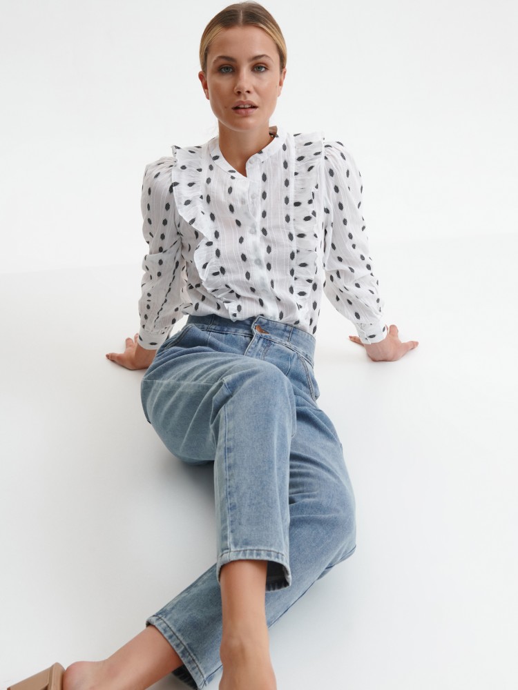 Luźne damskie jeansy