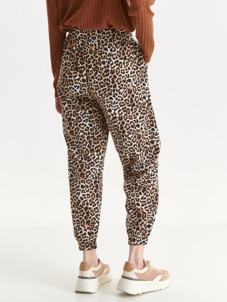 Spodnie dresowe damskie w panterkę