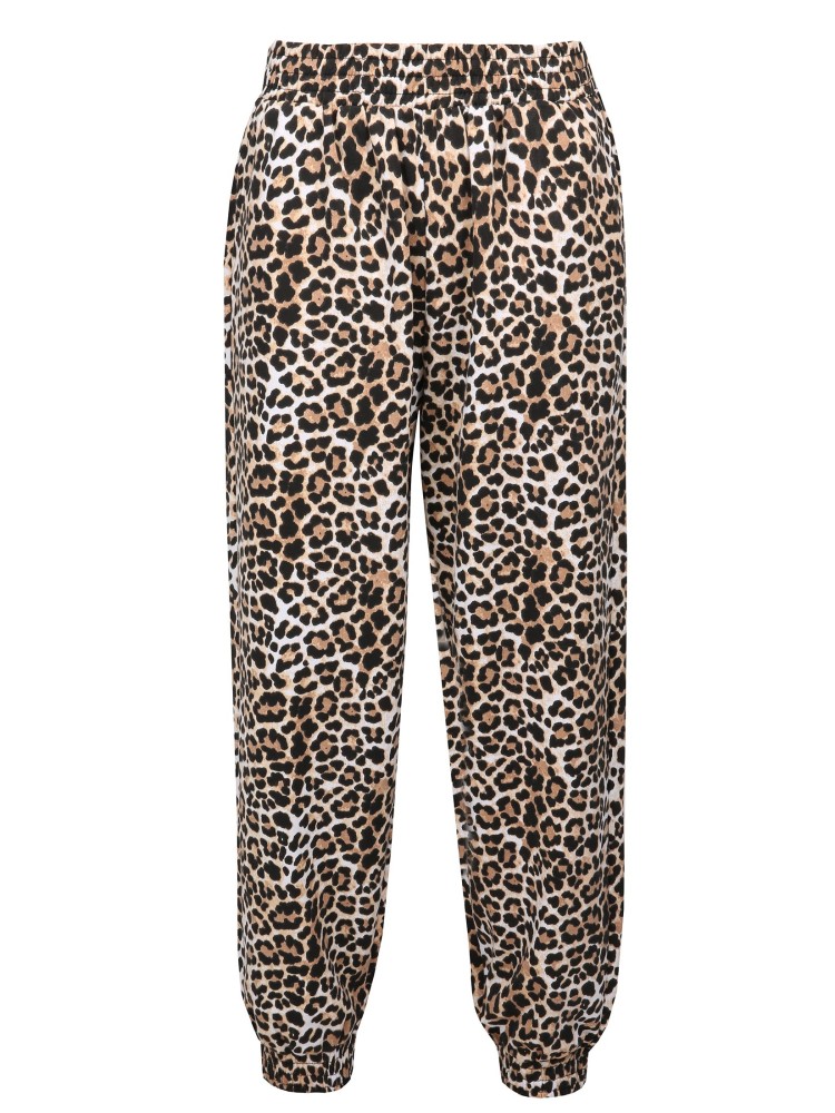 Spodnie dresowe damskie w panterkę