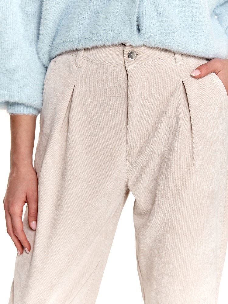 Sztruksowe długie spodnie damskie