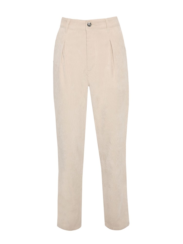 Sztruksowe długie spodnie damskie