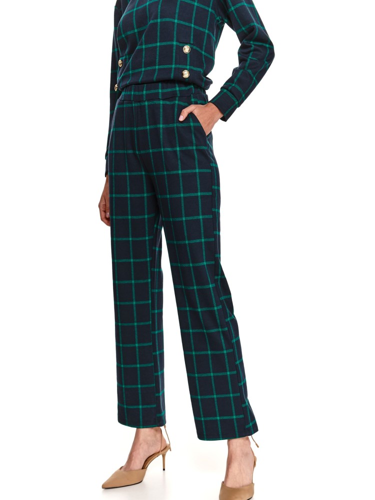 Spodnie damskie w kratę 