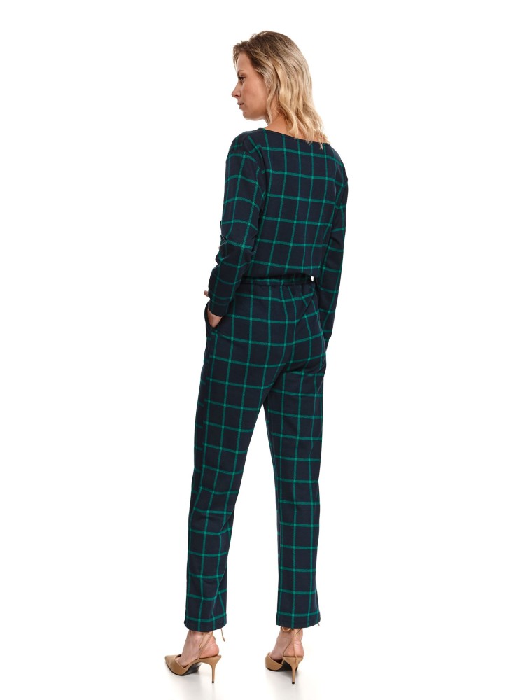 Spodnie damskie w kratę 