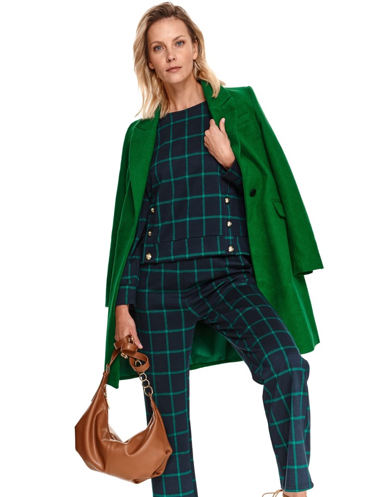 Spodnie damskie w kratę 