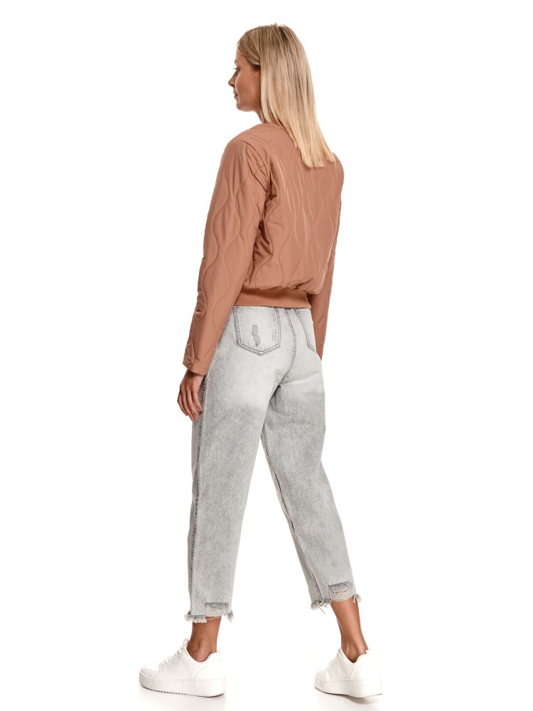 Jeansowe spodnie z przetarciami