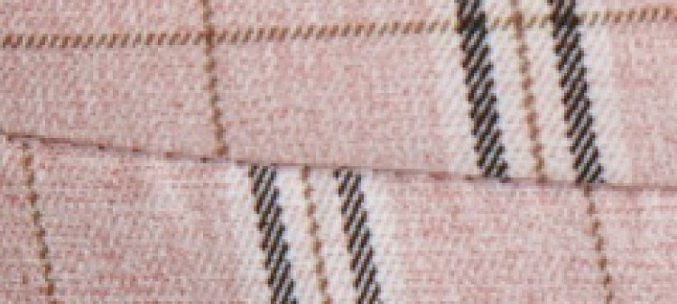 Długie spodnie w kratę, z podwyższonym stanem