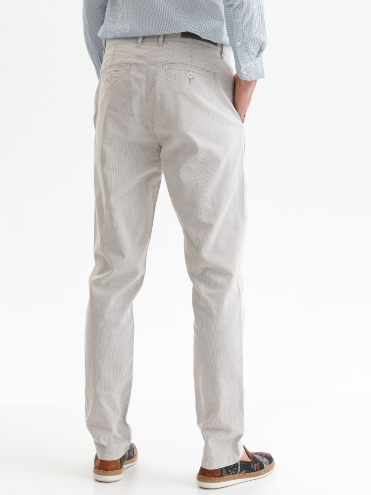 Spodnie z prążkowanej tkaninny