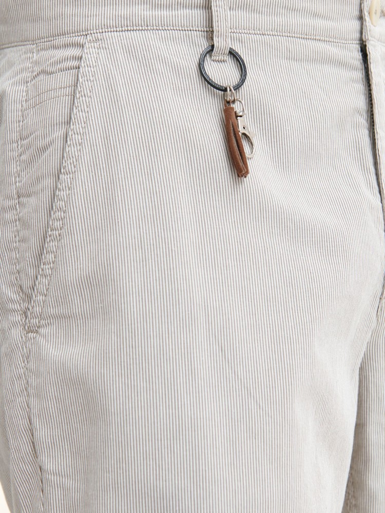 Spodnie z prążkowanej tkaninny