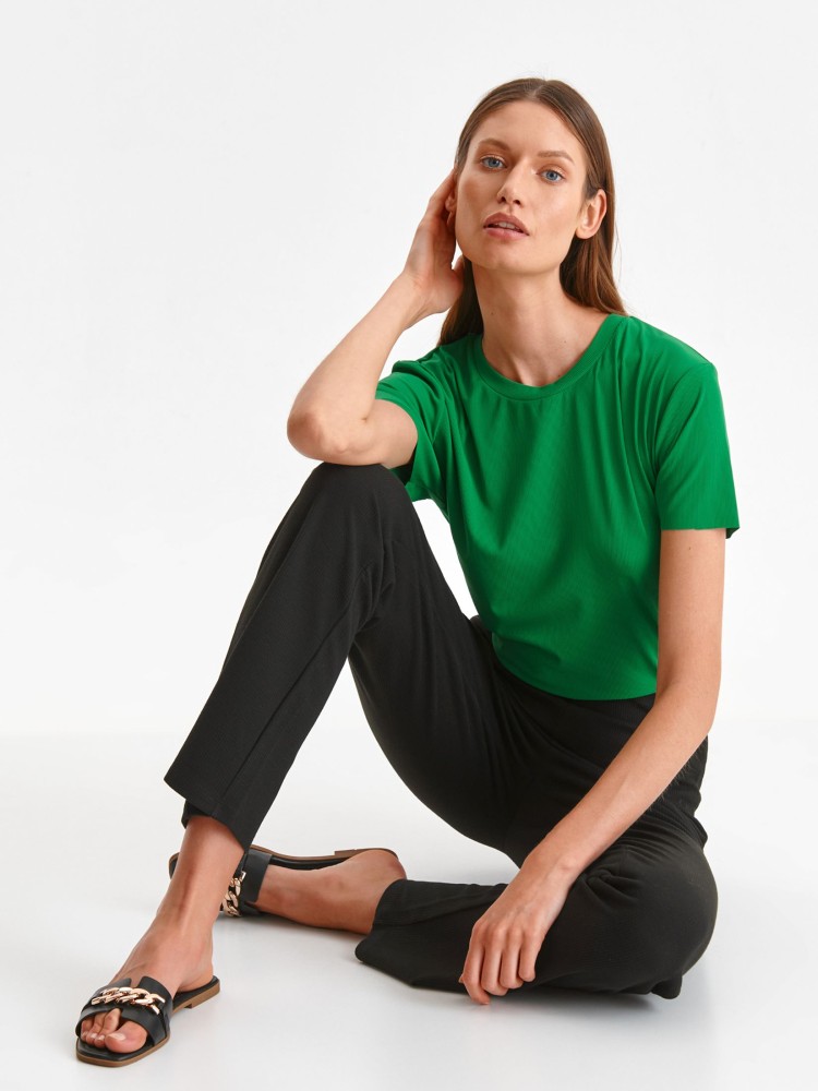 Spodnie długie damskie z rozszerzanymi nogawkami