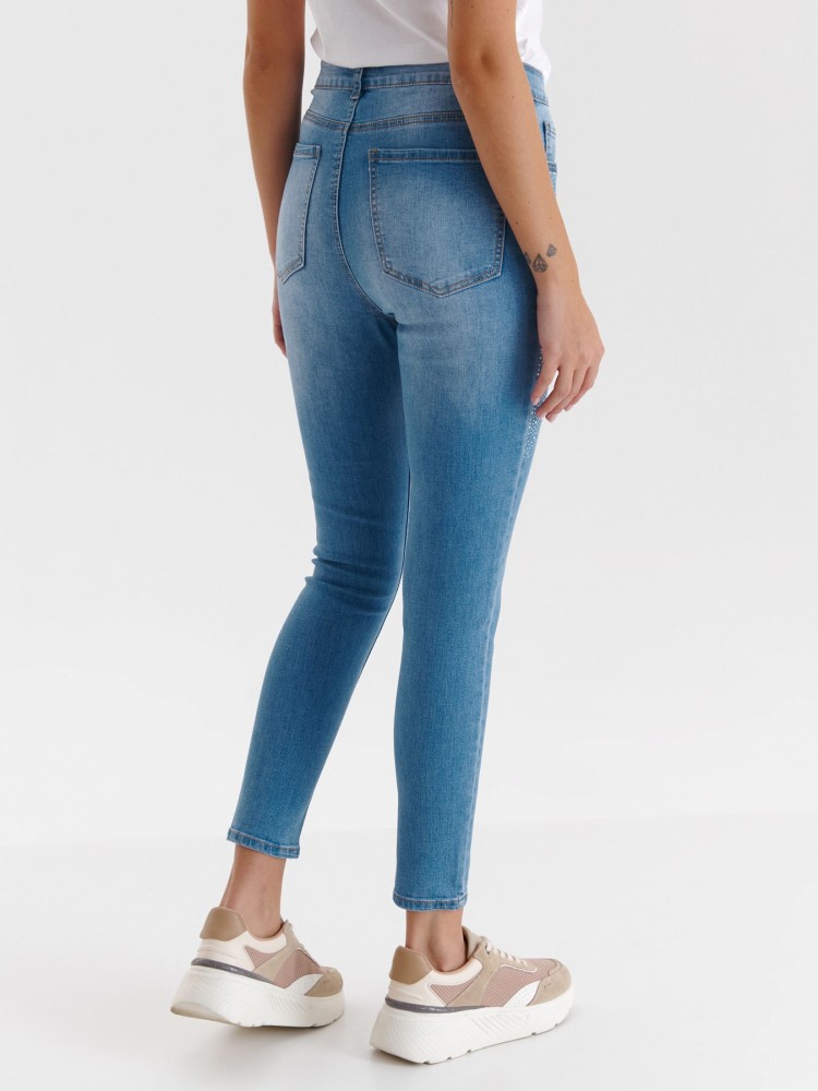 Denimowe rurki z aplikacją Denimowe rurki z aplikacją