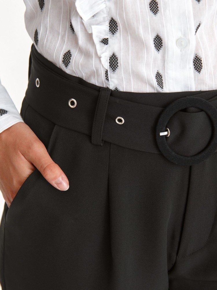 Eleganckie spodnie damskie z paskiem