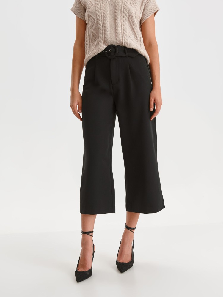 Spodnie 7/8 damskie z paskiem