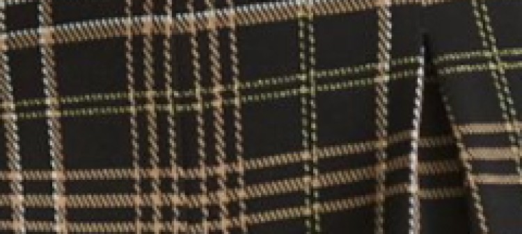 Szerokie spodnie damskie w kratę