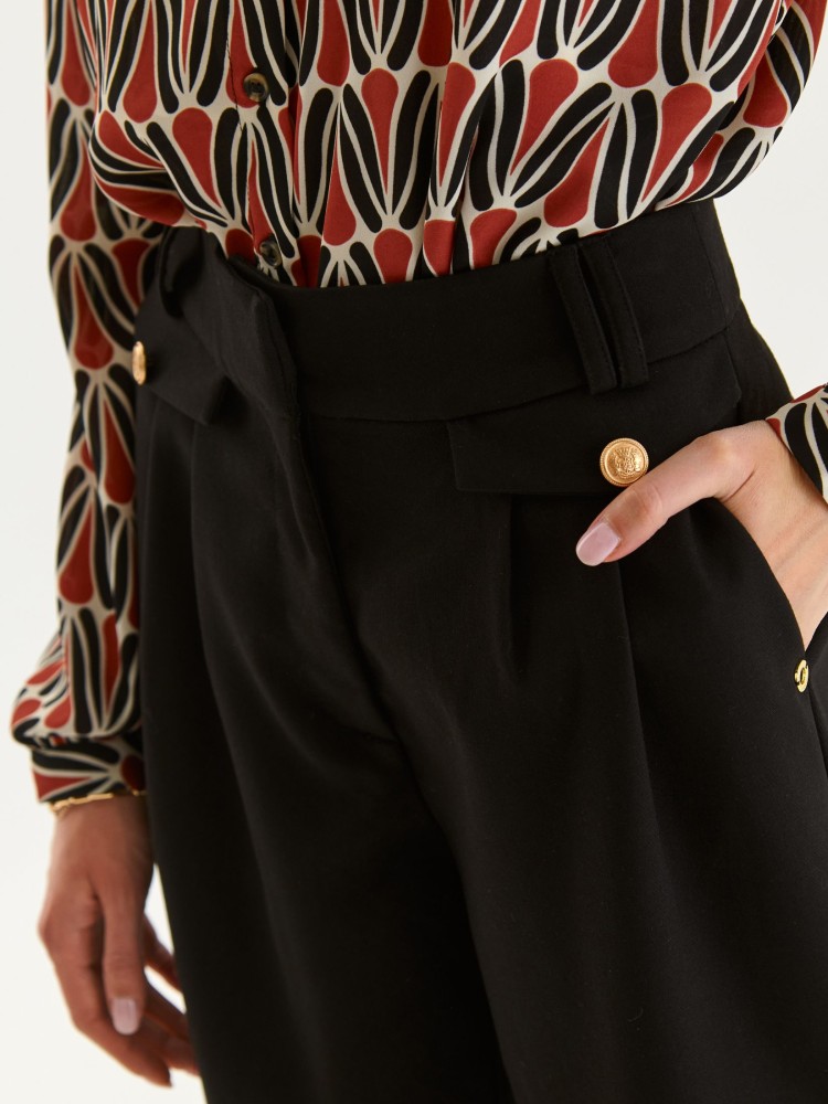 Eleganckie spodnie z wysokim stanem Eleganckie spodnie z wysokim stanem