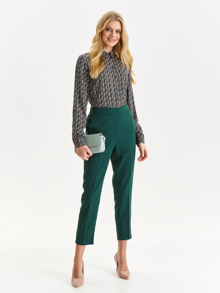 Tkaninowe spodnie z gumą w pasie Tkaninowe spodnie z gumą w pasie