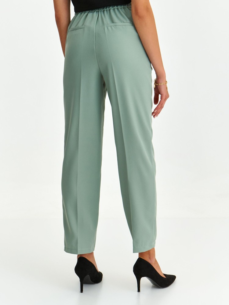 Tkaninowe spodnie z gumą w pasie Tkaninowe spodnie z gumą w pasie