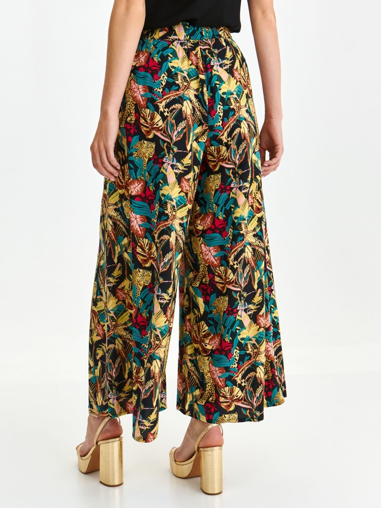 Printowane szerokie spodnie