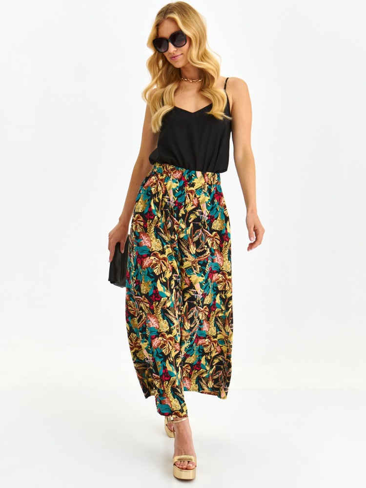 Printowane szerokie spodnie