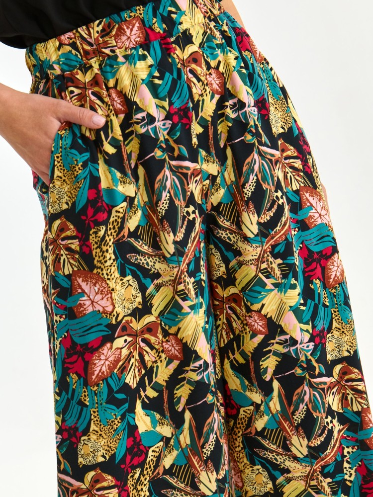 Printowane szerokie spodnie