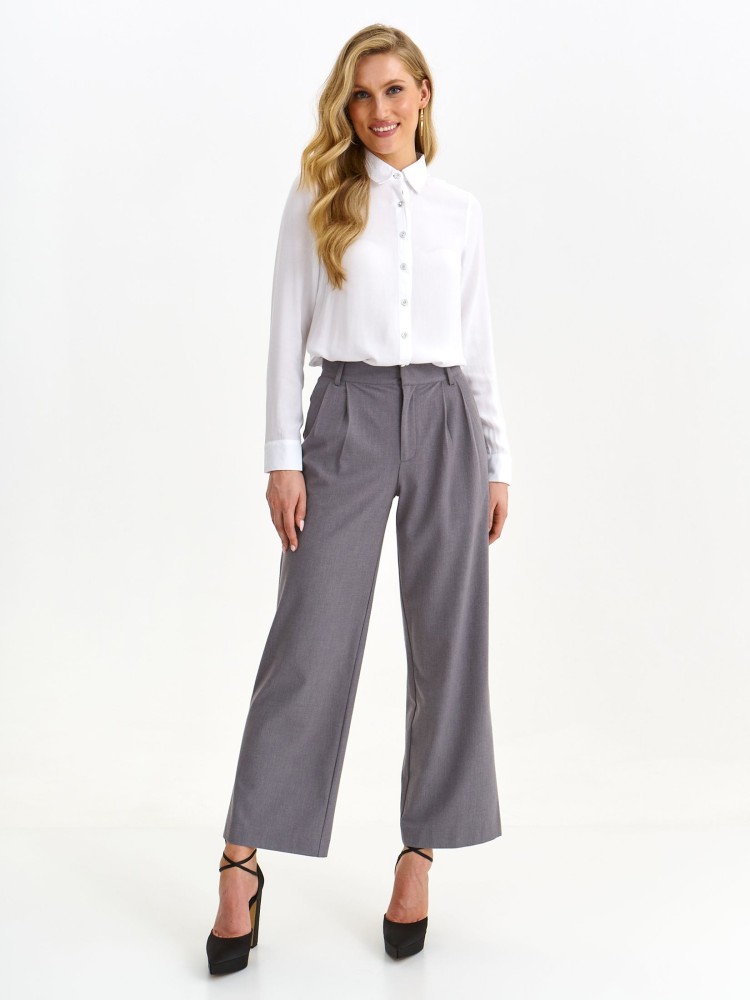 Spodnie długie damskie z szerokimi nogawkami