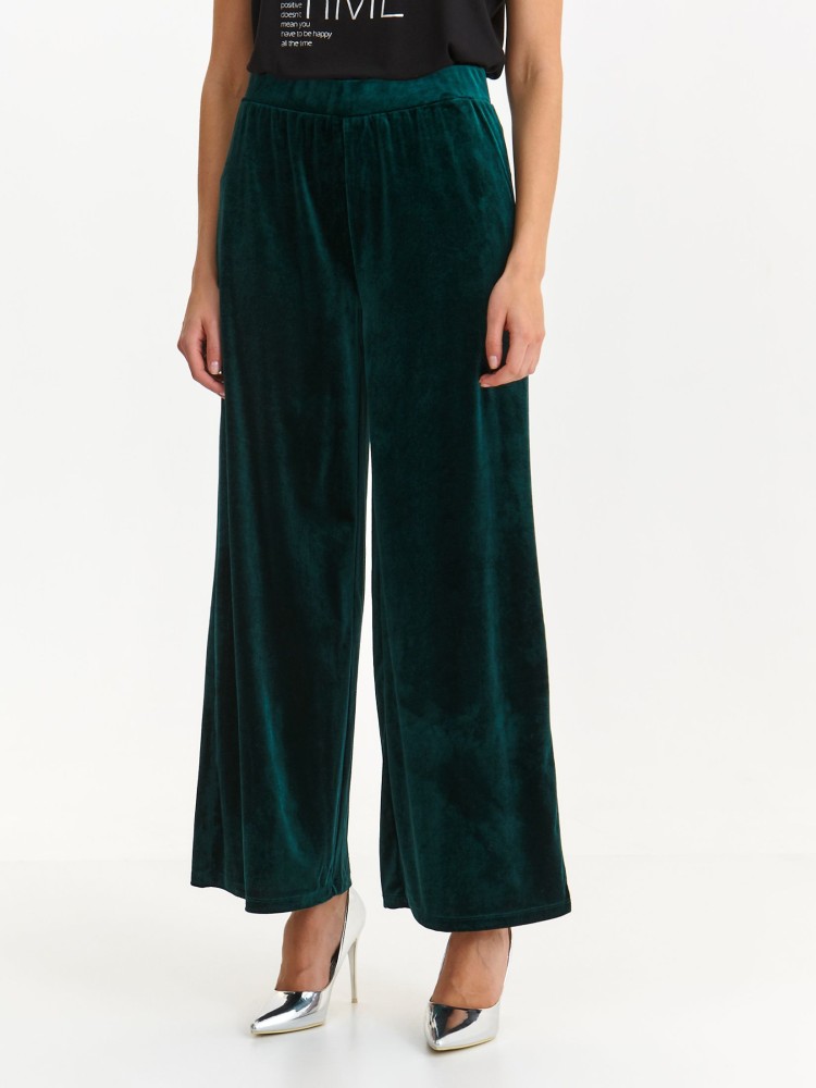 Szerokie welurowe spodnie Szerokie welurowe spodnie