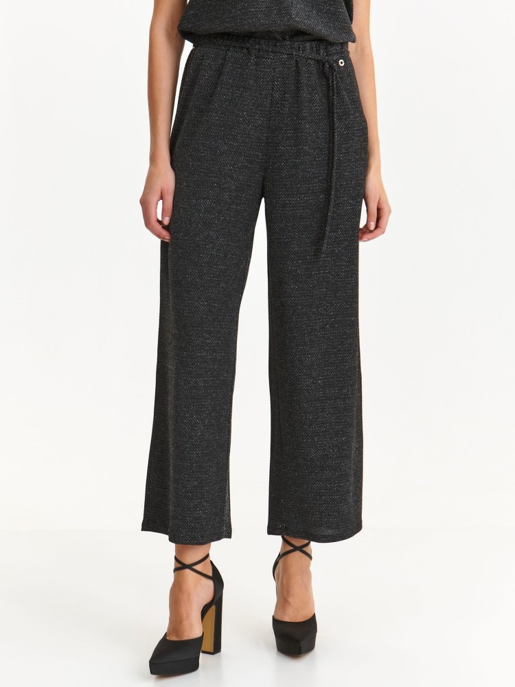 Błyszczące szerokie spodnie Błyszczące szerokie spodnie