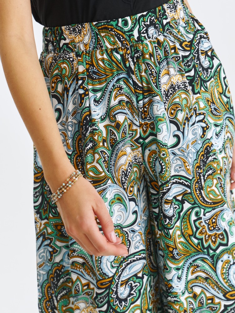 Wzorzyste spodnie damskie