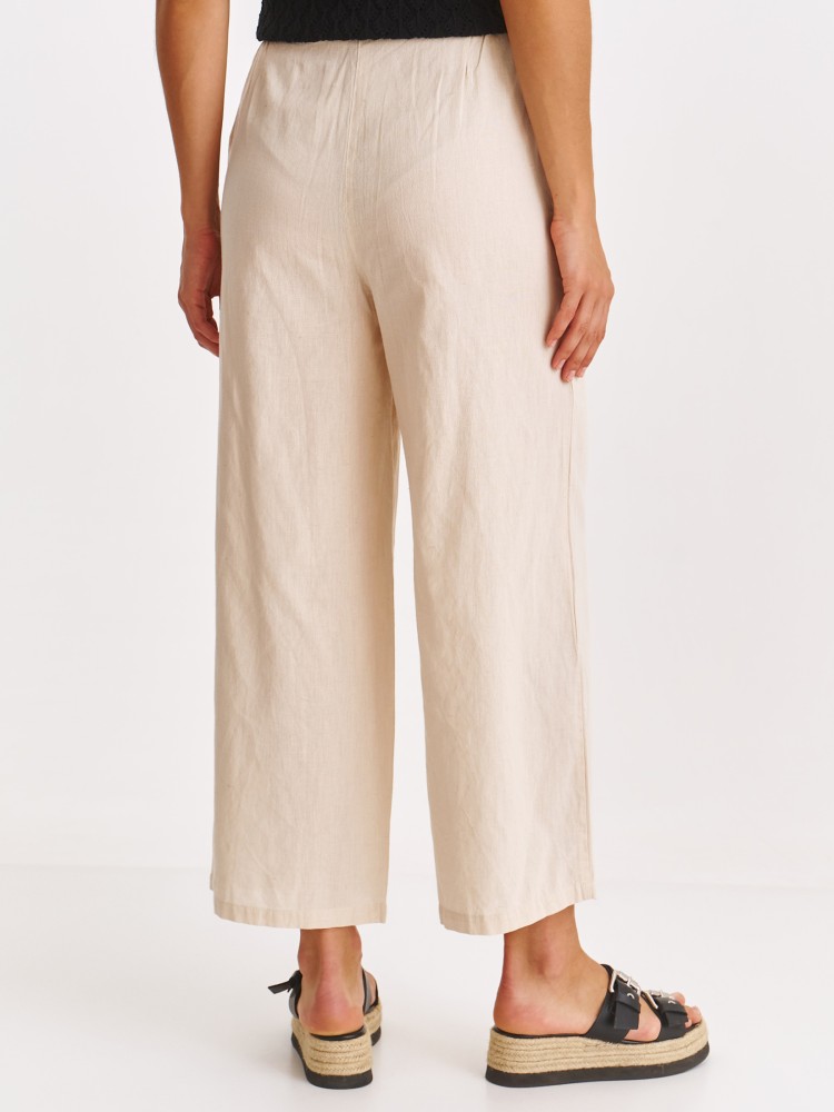 Spodnie damskie beżowe 