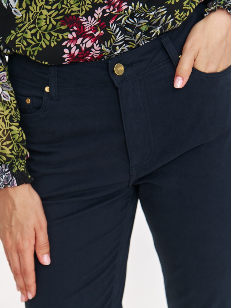 Granatowe rurki damskie