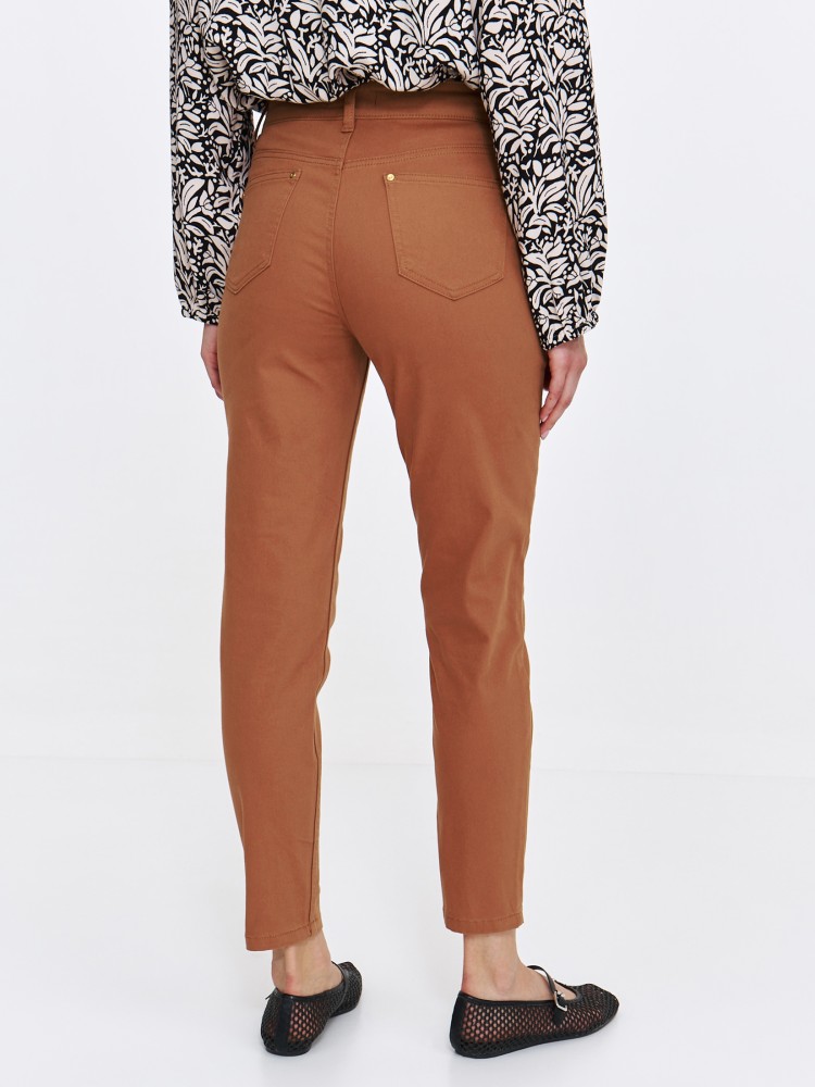 Musztardowe rurki damskie Musztardowe rurki damskie