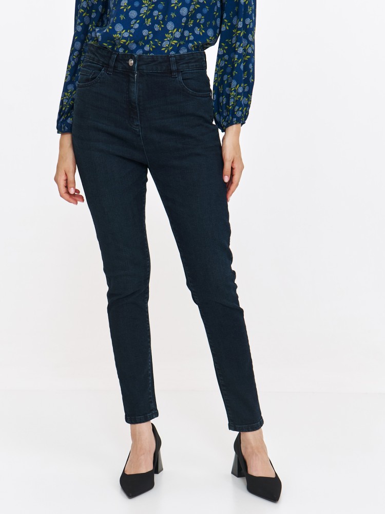 Granatowe jeansowe rurki damskie Granatowe jeansowe rurki damskie