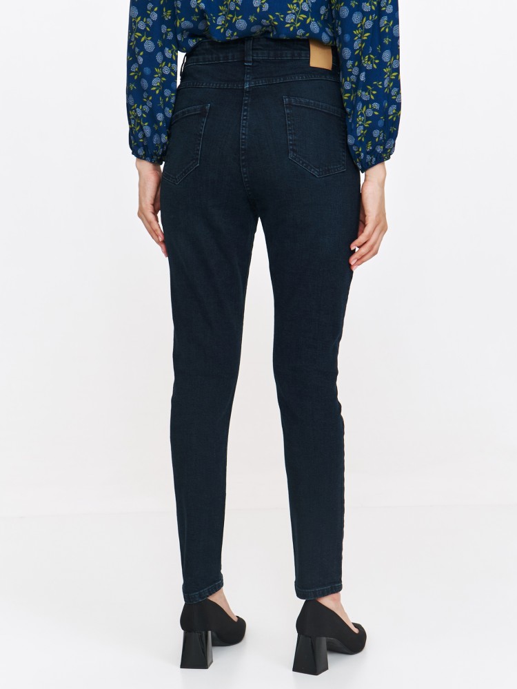 Granatowe jeansowe rurki damskie Granatowe jeansowe rurki damskie