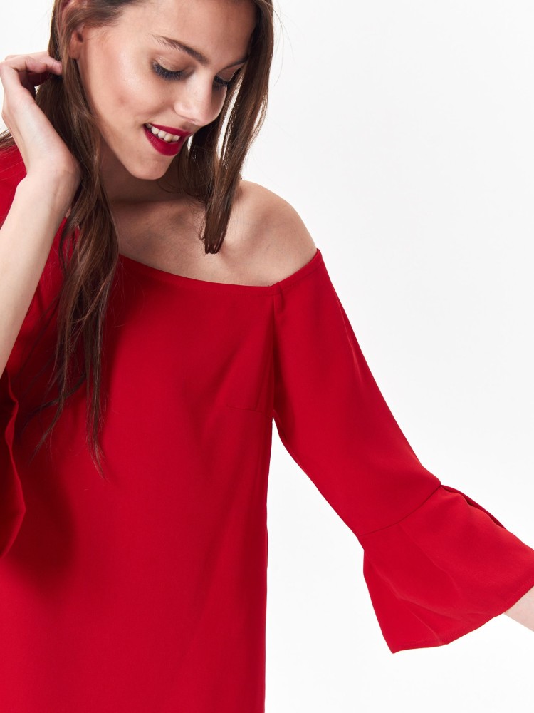 Asymetryczna sukienka damska z wiązaniem na szyi Asymetryczna sukienka damska z wiązaniem na szyi