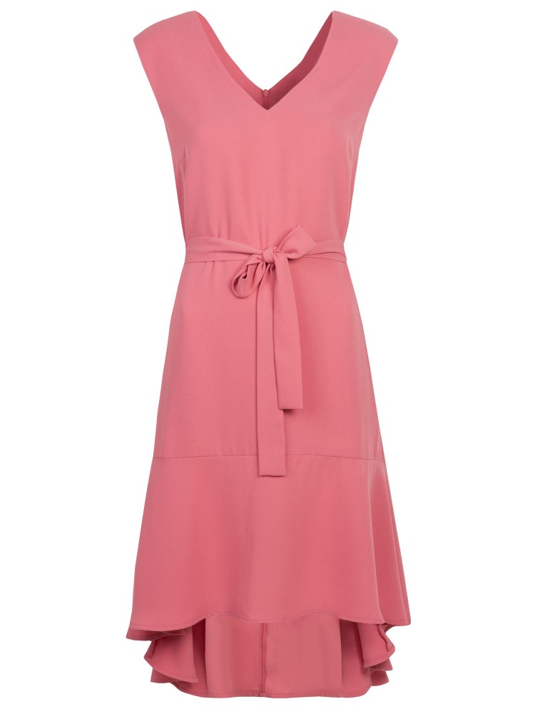 Sukienka wiązana w pasie