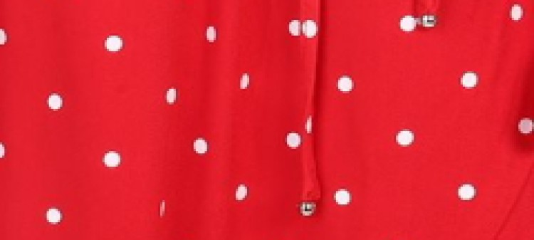 Sukienka kopertowa w groszki