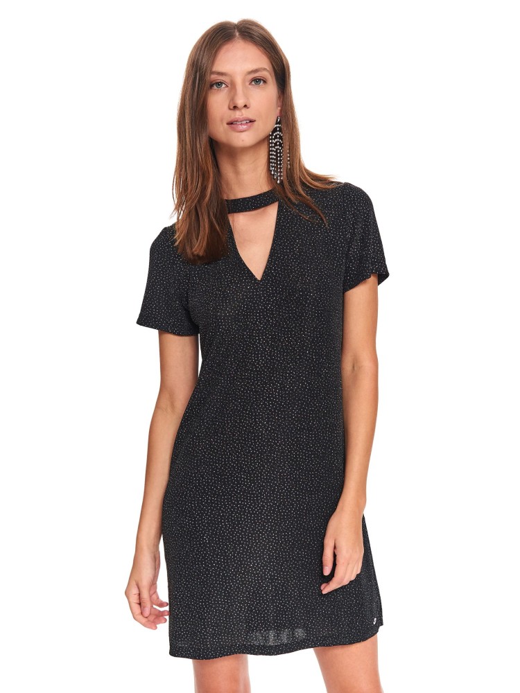 Błyszcząca sukienka z dzianiny