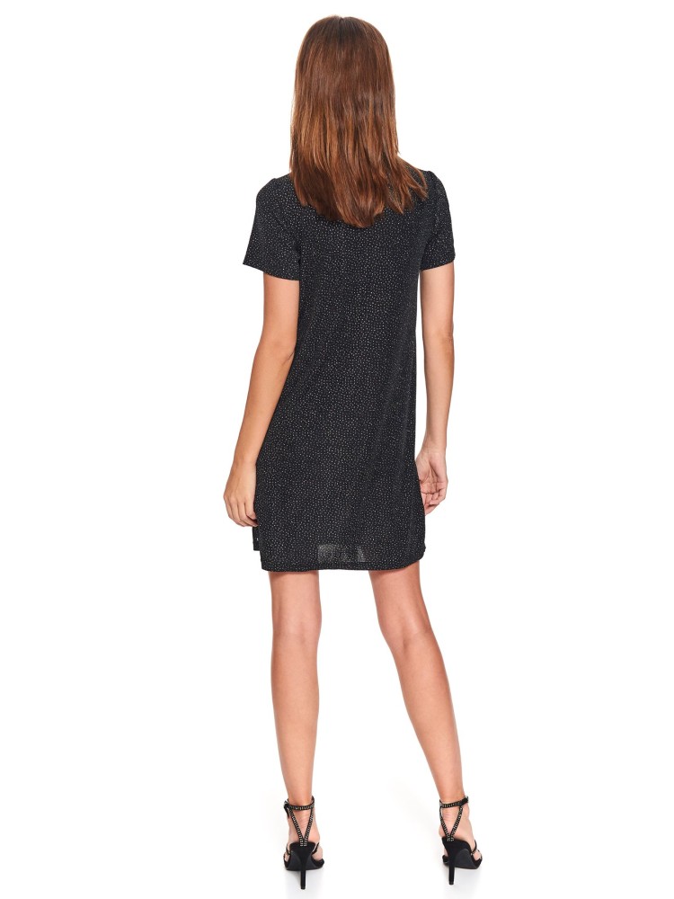 Błyszcząca sukienka z dzianiny