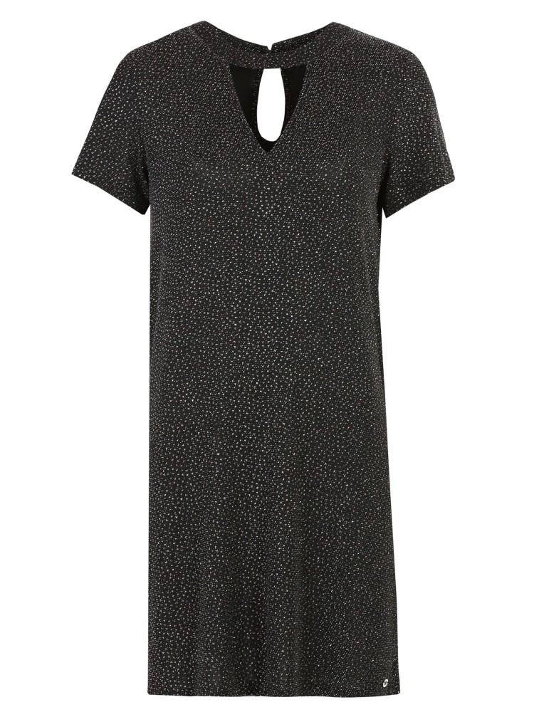 Błyszcząca sukienka z dzianiny