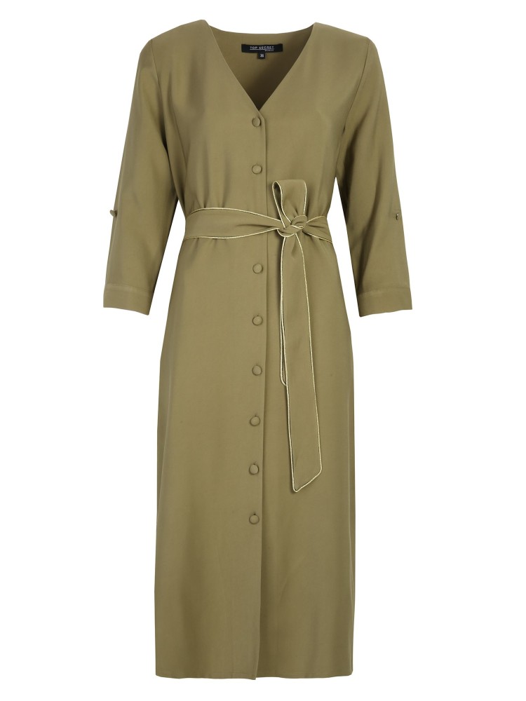 Sukienka damska z wiązaniem