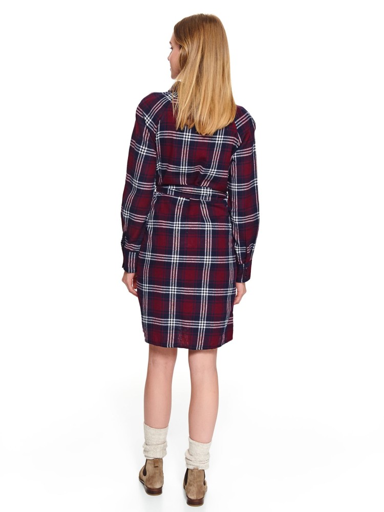 Sukienka koszulowa w kratę